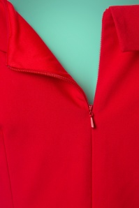 Glamour Bunny - Joan Pencil Dress Années 50 en Rouge 9
