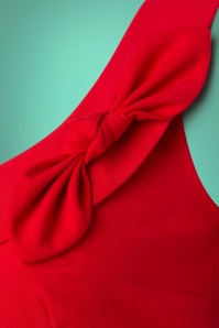 Glamour Bunny - Joan Pencil Dress Années 50 en Rouge 8