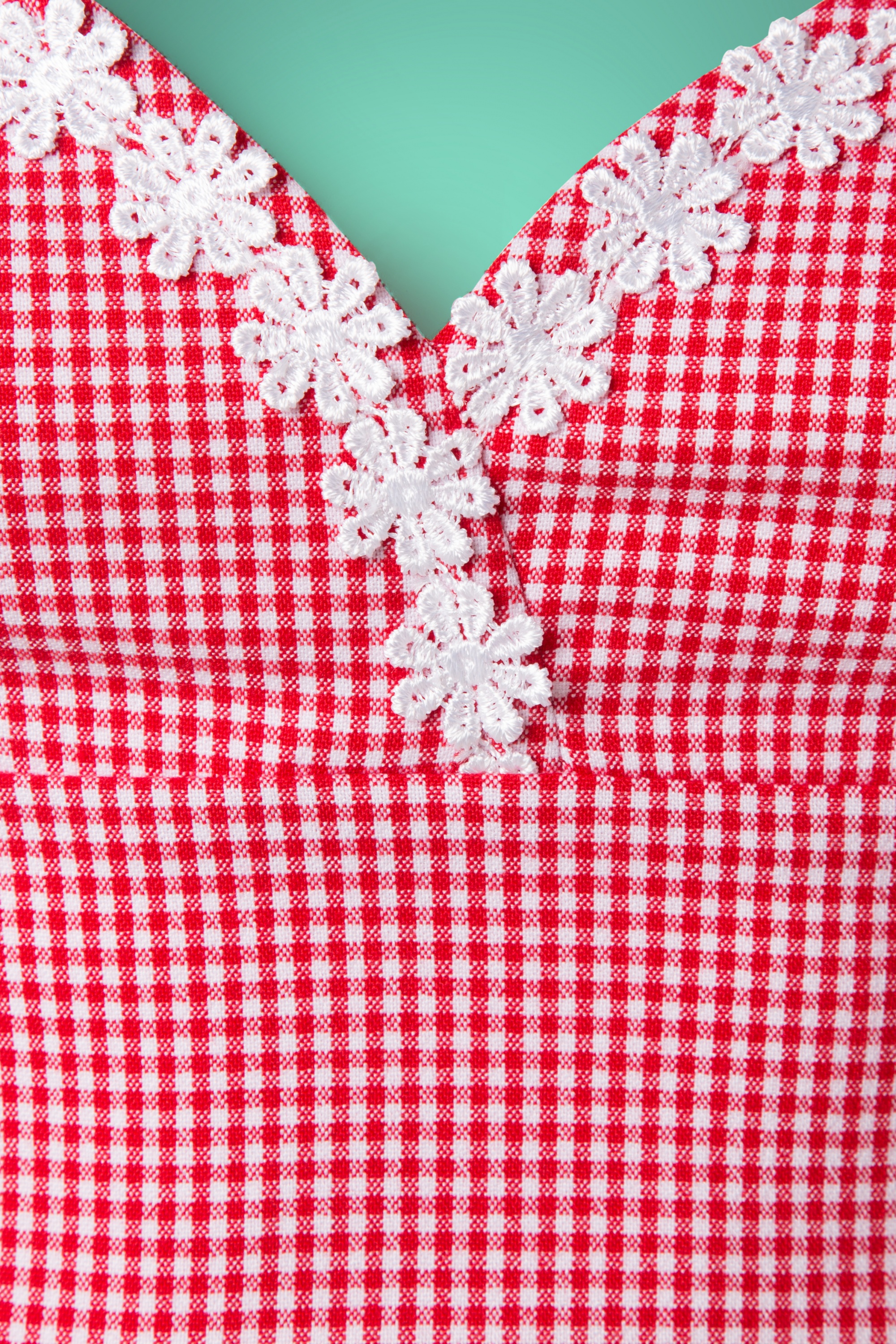 Glamour Bunny - Cindy penciljurk in rode gingham 4