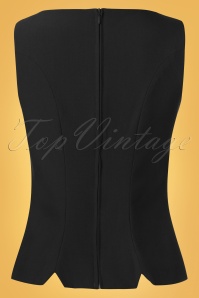 Glamour Bunny - 50s Donna Capri Suit Top in Black 7