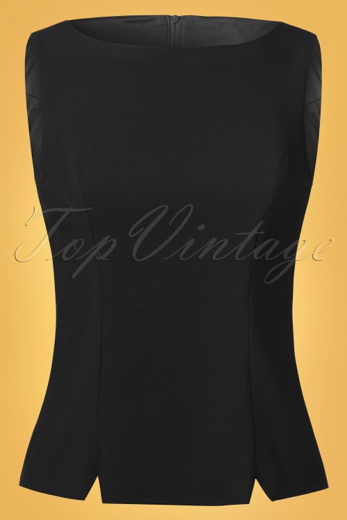 Glamour Bunny - 50s Donna Capri Suit Top in Black 5