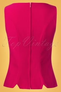 Glamour Bunny - 50s Donna Capri Suit Top in Hot Pink 7
