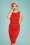 Lindy Bop - Maybelle jacquard tweelingset in rood 4