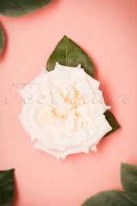 Collectif Clothing - Garden Rose haarclip in crème