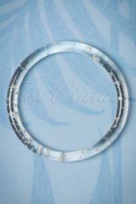 Collectif Clothing - 50s Dainty Bangle Bracelet in Clear