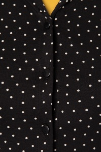 King Louie - Emmy Little Dots-blouse in zwart 4