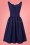 Lindy Bop - 50s Felicia Brocade Swing Dress in Berry Blue 5