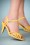 40s Amelia Sandals in Yellow