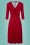 Vintage Chic for Topvintage - 50s Lenora Midi Dress in Lipstick Red 3