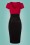 Vintage Chic Contrast Black and Red Pencil Dress 100 20 24508 20180216 0002w