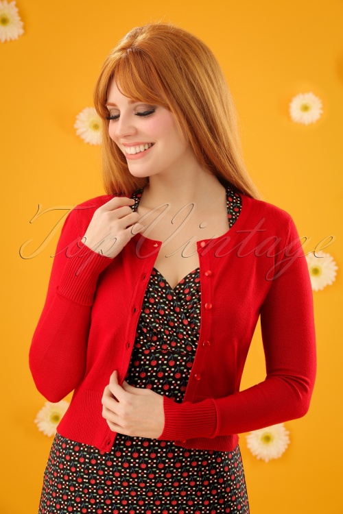 Paloma Cardigan Red in
