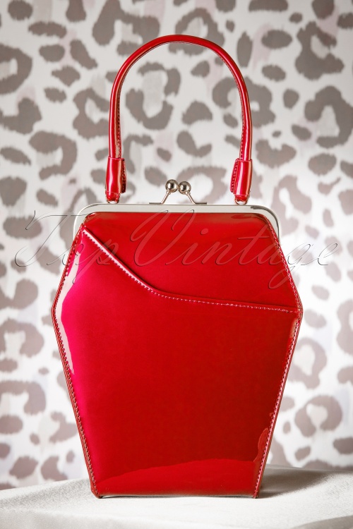 Tatyana - 50s To Die For Handbag In Poison Apple Red 2