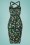 Collectif Clothing - Mahina Tropical Bird Sarong Dress Années 50 en Vert 7