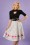 Collectif Clothing Fancy Flamingo Swing Skirt in White 22799 20171123 1W