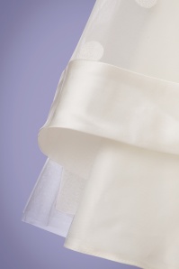 Vixen - 50s Meagan Polkadot Bridal Gown in Ivory White 7