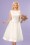Vixen - 50s Meagan Polkadot Bridal Gown in Ivory White