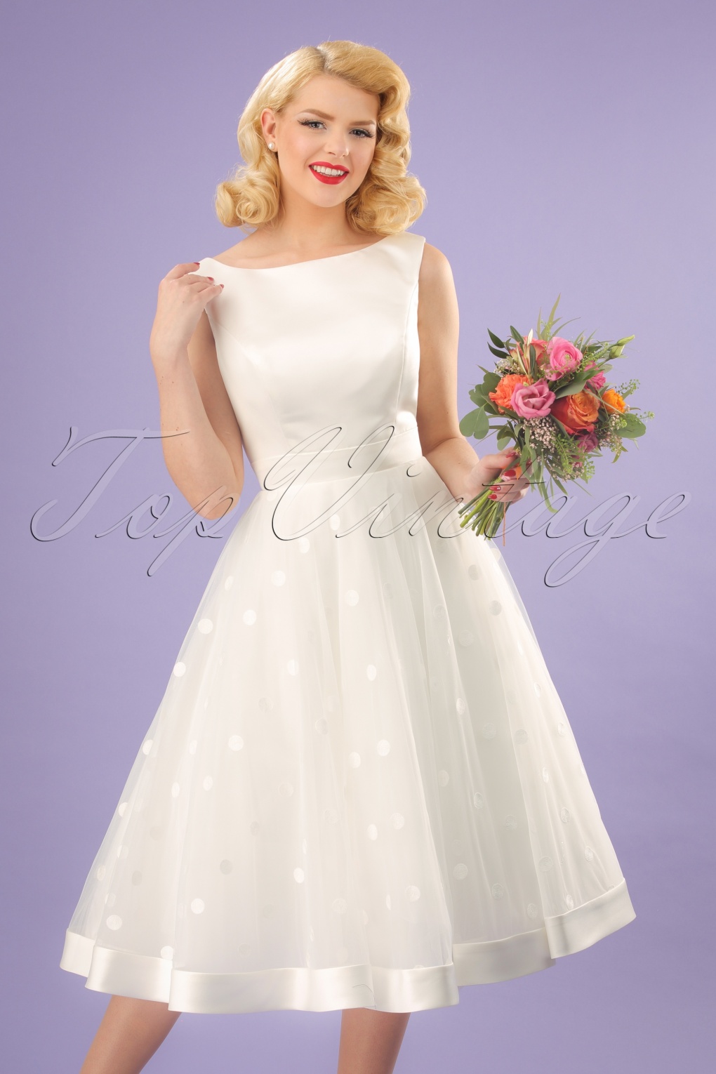 polka dot bridal
