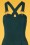 Vixen - 50s Tabby Capri Overalls in Teal Green 3