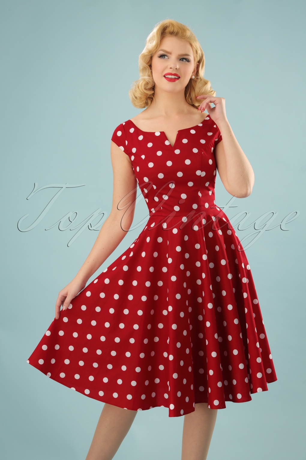 1950s Swing Dresses 50s Swing Dress 7405