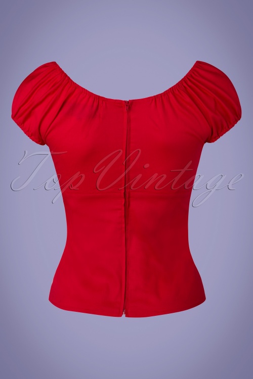 Bunny - 50s Melissa Top in Red 4