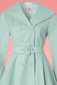Miss Candyfloss - Antonella Swing-Trenchcoat in Mint 4