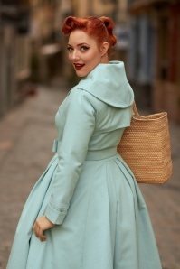 Miss Candyfloss - Antonella Swing-Trenchcoat in Mint 3