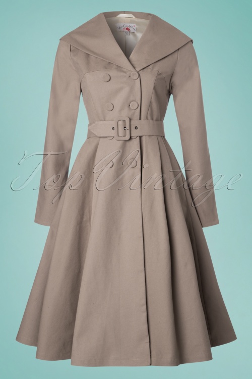 Miss Candyfloss - Antonella Swing-Trenchcoat in Sand 3