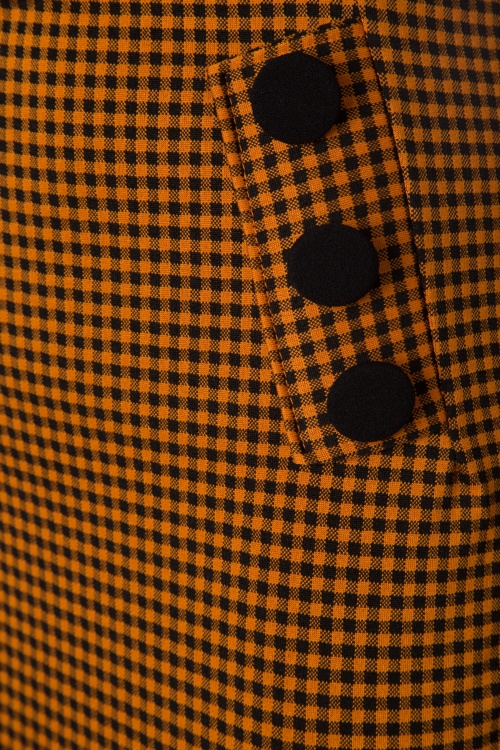 Vintage Chic for Topvintage - 50s Luann Gingham Pencil Skirt in Amber 4