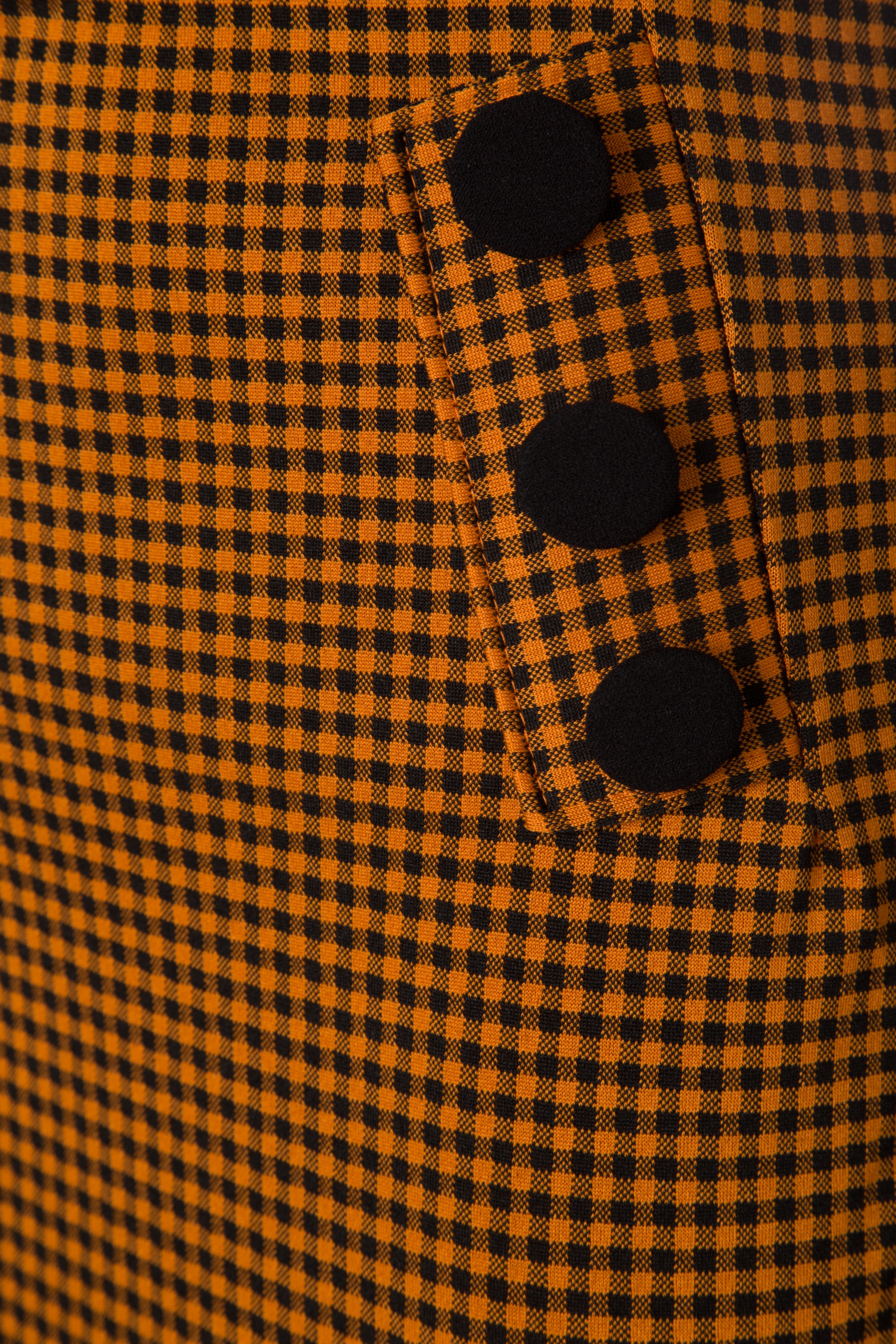 Vintage Chic for Topvintage - pencilrok met Luann Gingham-ruit in amber 4