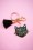 Little Arrow - Cat Lady Vergoldeter Emaille-Schlüsselanhänger in Schwarz