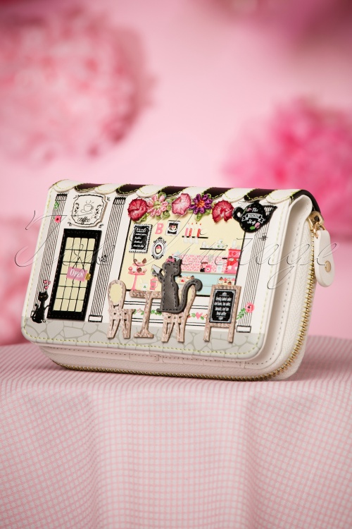 Vendula - 50s Vintage Biscuit Shop Box Bag in Black and White