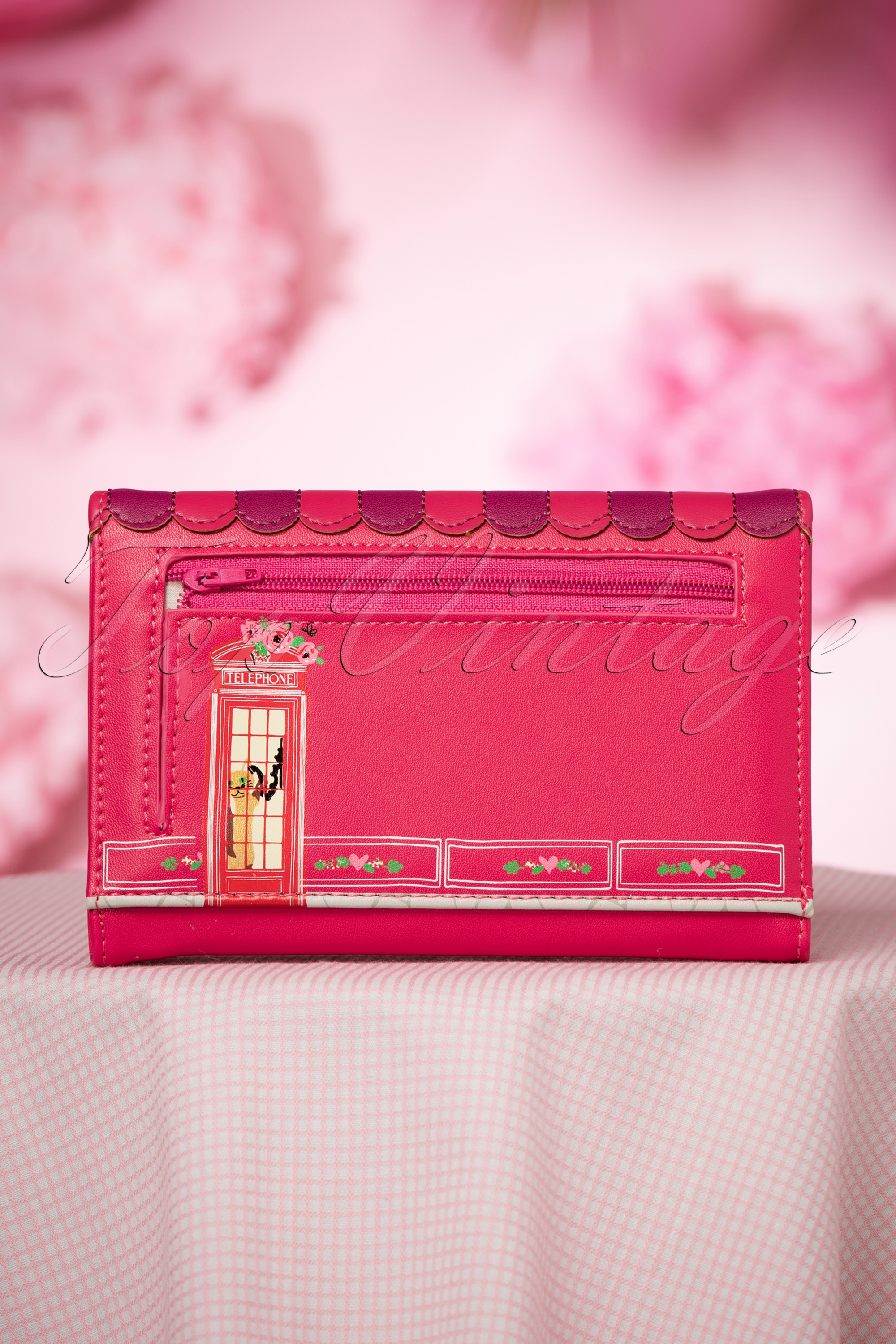Vendula 50s Vintage Biscuit Shop Wallet in Pink | Topvintage