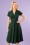 Miss Candyfloss - 50s Elena Gia Swing Dress in Emerald