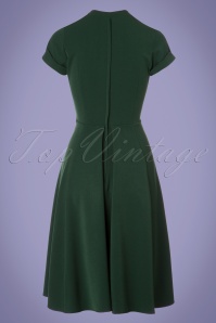 Miss Candyfloss - 50s Elena Gia Swing Dress in Emerald 6