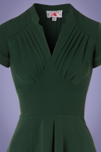Miss Candyfloss - 50s Elena Gia Swing Dress in Emerald 5