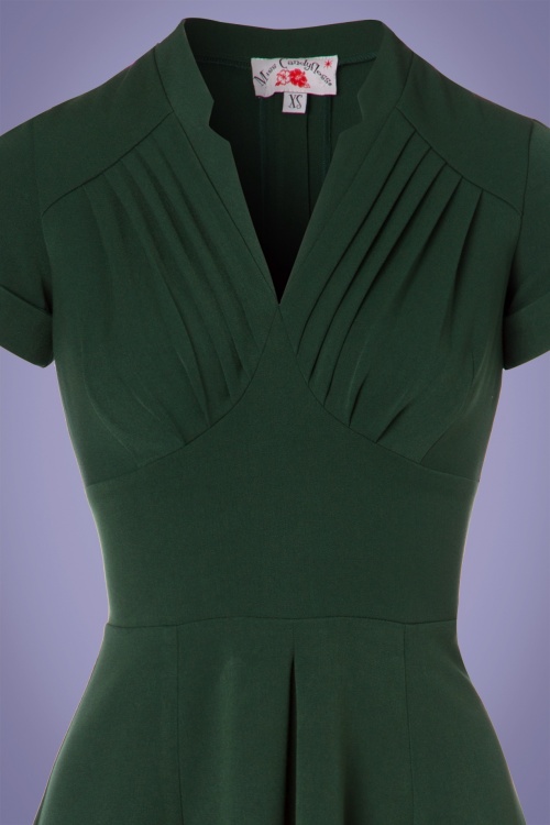 Miss Candyfloss - 50s Elena Gia Swing Dress in Emerald 5