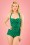 50s Classic Polkadot One Piece Swimsuit in Green and Navy