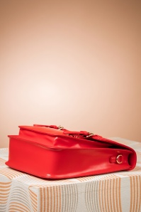 Banned Retro - Cohen Handbag Années 60 en Rouge Radieux 6