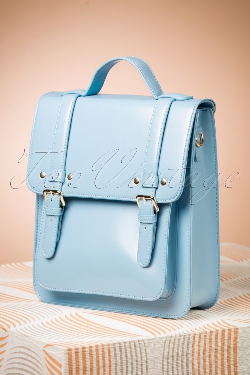 Banned Retro - 60s Cohen Handbag in Baby Blue