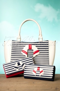 Banned Retro - Nautical Vibes Vintage Handbag Années 50 en Crème 8