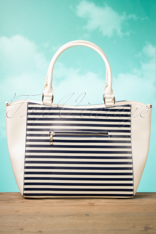 Banned Retro - Nautical Vibes Vintage Handbag Années 50 en Crème 6