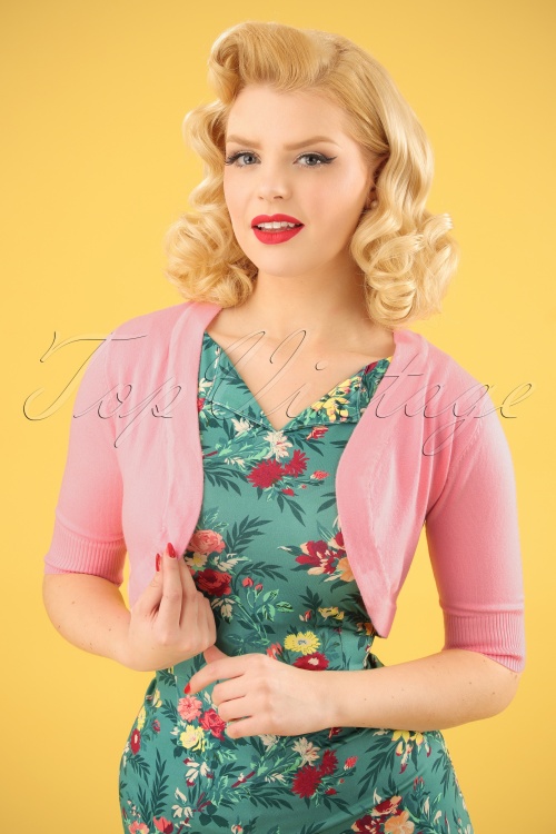 Banned Retro - 50s Hudson Bolero in Rose