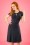 Vixen - 50s Alyssa Lace Top in Black