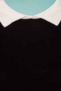 Mak Sweater - 60s Tara Polo Shirt in Black 3