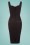 Collectif Clothing - 50s Anita Pencil Dress in Black 5