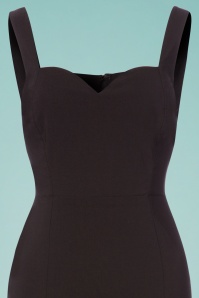 Collectif Clothing - 50s Anita Pencil Dress in Black 3