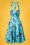 Vixen 50s Blue Retro Halter Floral Swing dress 102 39 10974 20150302 0003W