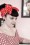 Vintage 50s Retro Polka Dot Hair Scarf in Red