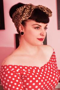 ZaZoo - Vintage Retro Hair Scarf in Leopard Print