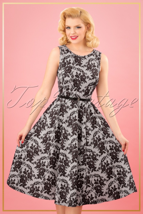 50s Lace Swing Dress